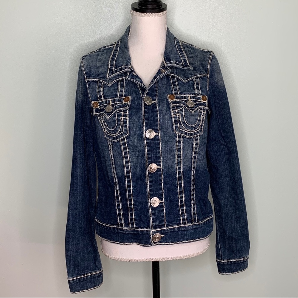 True Religion JIMMY SUPER T Denim jean jacket L